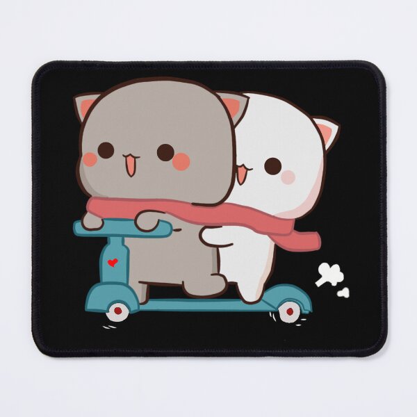 Item preview, Mochi Peach goma cat riding scooter  designed and sold by ThePurplePrints.