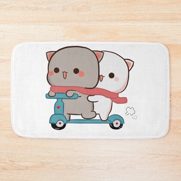 Item preview, Mochi Peach goma cat riding scooter  designed and sold by ThePurplePrints.