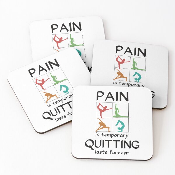Item preview, Pain is temporary, quitting lasts forever - Yoga designed and sold by Line2Rhyme.