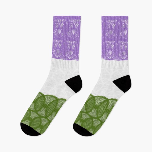 Item preview, Spirograph Patterned Genderqueer Flag designed and sold by RachelEDesigns.