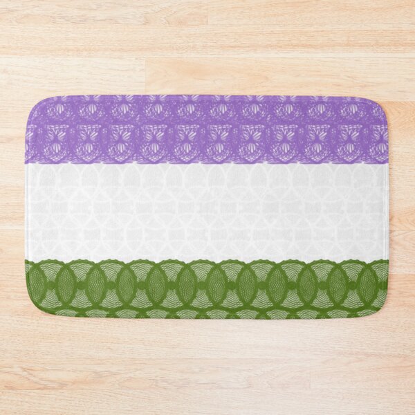 Item preview, Spirograph Patterned Genderqueer Flag designed and sold by RachelEDesigns.