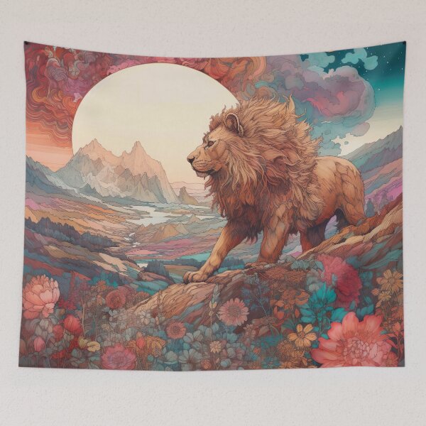 Item preview, Trippy Mystical Lion Majesty designed and sold by Matt's Artificial Nature.