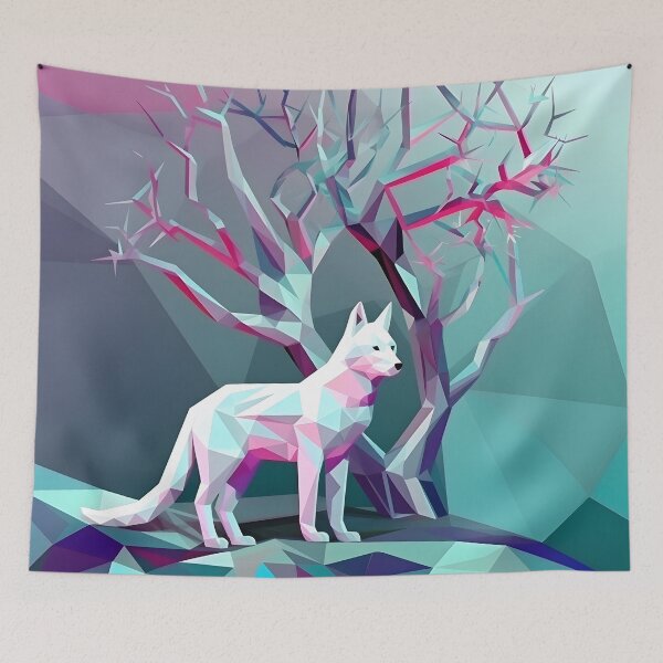 Item preview, Low Poly White Fox designed and sold by LegalGato.