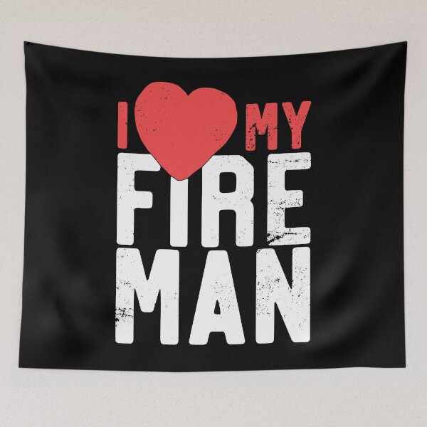 Item preview, I Love My Fireman Fire Man designed and sold by 14thFloor.
