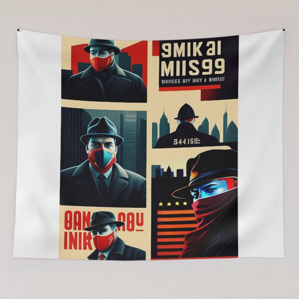 Item preview, A Thrilling Crime Movie Poster Depicting a Bank Robbery and High-Speed Chase designed and sold by Frendely.