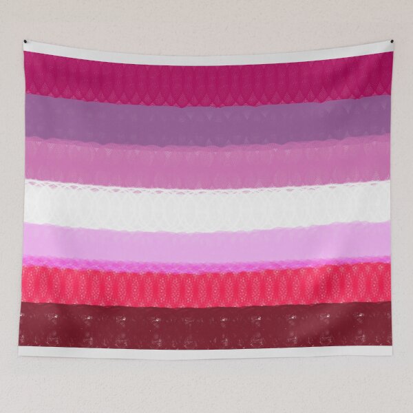 Item preview, Spirograph Patterned Lesbian Flag designed and sold by RachelEDesigns.