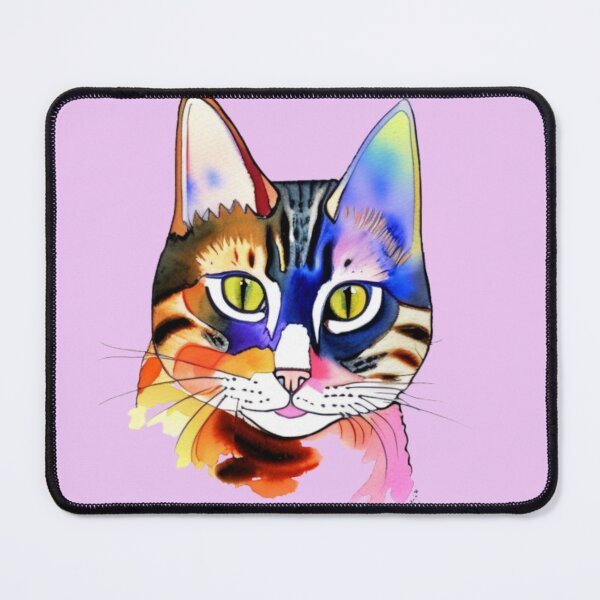 Item preview, cute watercolor cat designed and sold by aipaint.