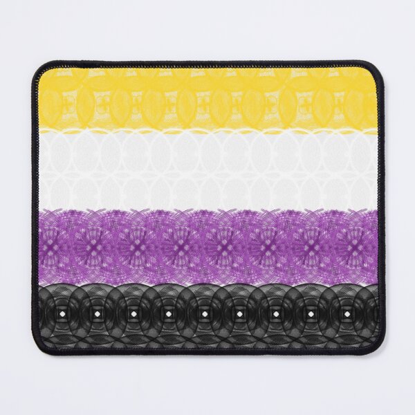 Item preview, Spirograph Patterned Non Binary Flag designed and sold by RachelEDesigns.