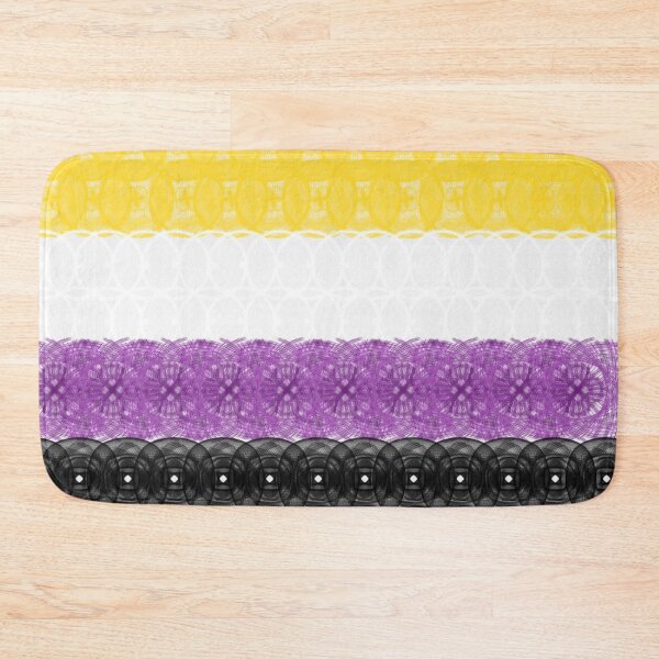 Item preview, Spirograph Patterned Non Binary Flag designed and sold by RachelEDesigns.
