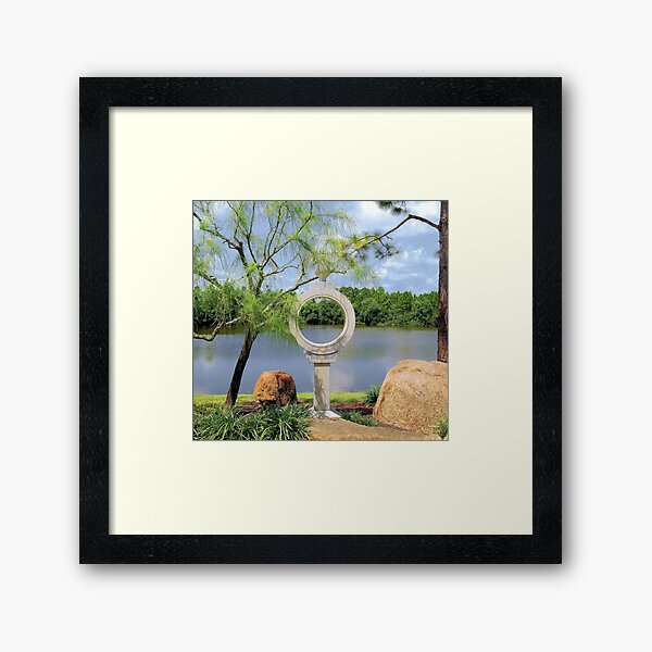 Circle Framed Art Print