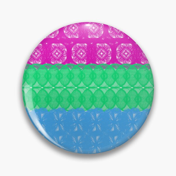 Artikelvorschau, Spirograph Patterned Polysexual Flag entworfen und verkauft von RachelEDesigns.