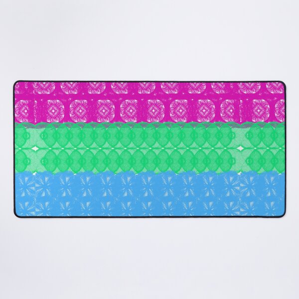 Item preview, Spirograph Patterned Polysexual Flag designed and sold by RachelEDesigns.