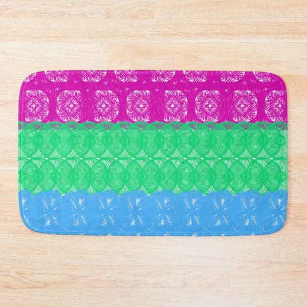 Item preview, Spirograph Patterned Polysexual Flag designed and sold by RachelEDesigns.