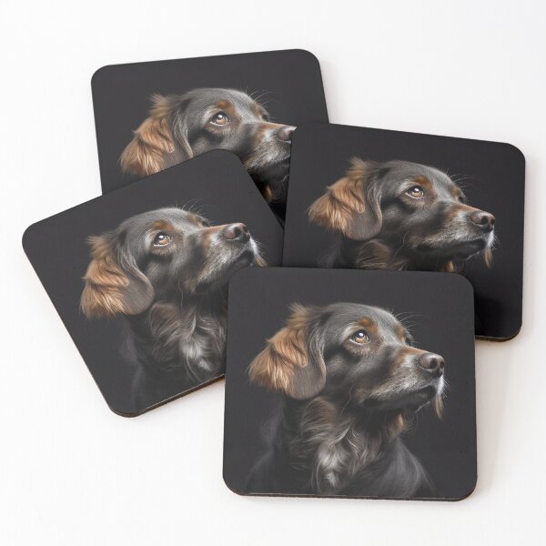Item preview, dog on black designed and sold by FireFXStudio.