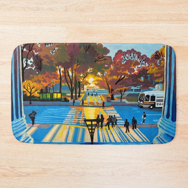 Item preview, Lobby 7 & Mass Ave Sunset from MIT - Acrylic Marker Illustration designed and sold by WrenInFlight.