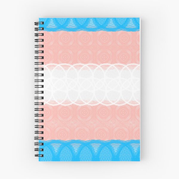 Item preview, Spirograph Patterned Transgender Flag designed and sold by RachelEDesigns.