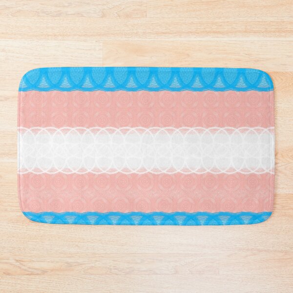 Item preview, Spirograph Patterned Transgender Flag designed and sold by RachelEDesigns.