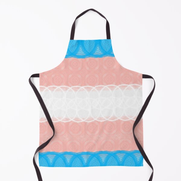 Aperçu de l'œuvre Spirograph Patterned Transgender Flag créée et vendue par RachelEDesigns.