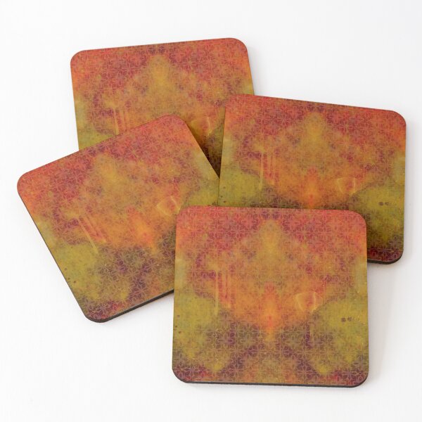 Item preview, Messy paint in browns with tiles designed and sold by MistyLakeArt.