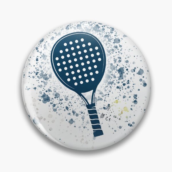 Item preview, Watercolor Splash Padel Racket - Court Blue designed and sold by PadelTees.