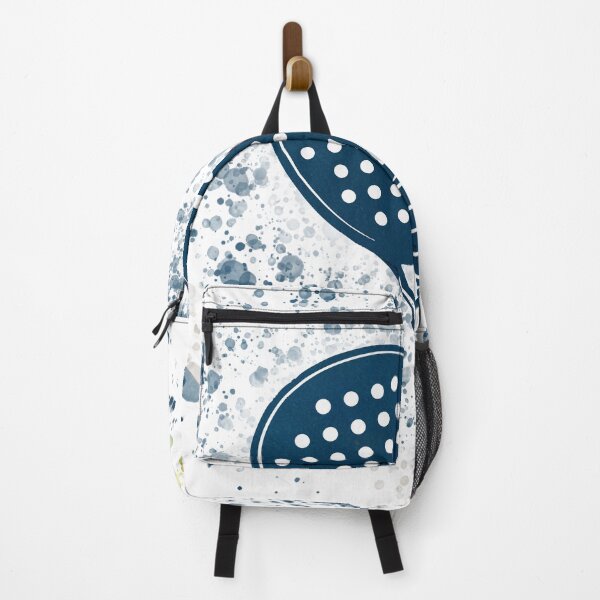Item preview, Watercolor Splash Padel Racket - Court Blue designed and sold by PadelTees.