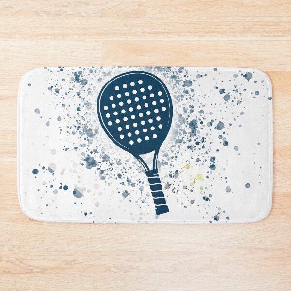 Item preview, Watercolor Splash Padel Racket - Court Blue designed and sold by PadelTees.