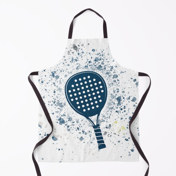 Item preview, Watercolor Splash Padel Racket - Court Blue designed and sold by PadelTees.
