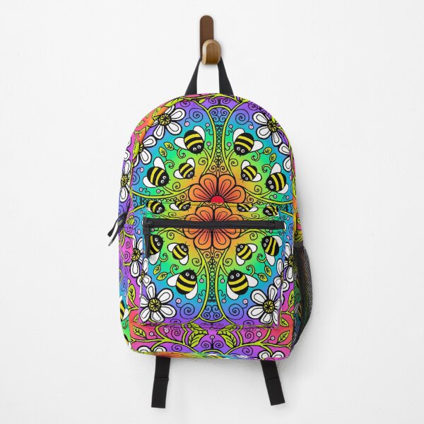 Item preview, Rainbow radial bee garden designed and sold by QuirkyBeez.