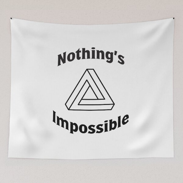Item preview, Nothing's Impossible - Impossible Triangle Lined Graphic designed and sold by Zaydii.