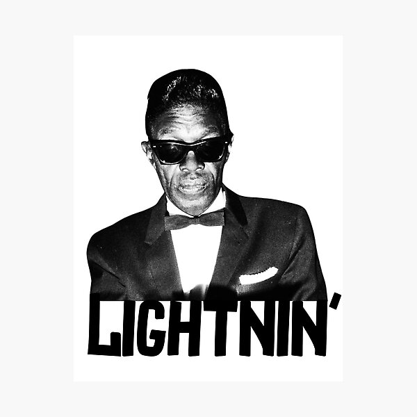 Aperçu de l'œuvre Le bluesman de Lightnin' Hopkins créée et vendue par Lindaco.