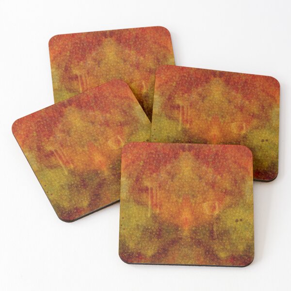 Item preview, Messy paint in browns with circles designed and sold by MistyLakeArt.