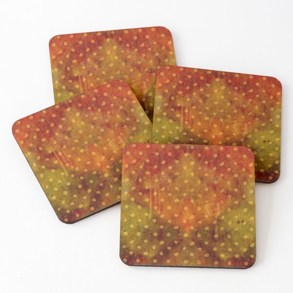 Item preview, Messy paint in browns with polka dots designed and sold by MistyLakeArt.