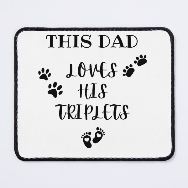 Item preview, This Dad Loves His Triplets designed and sold by UsamaRana.