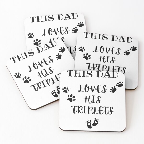Item preview, This Dad Loves His Triplets designed and sold by UsamaRana.