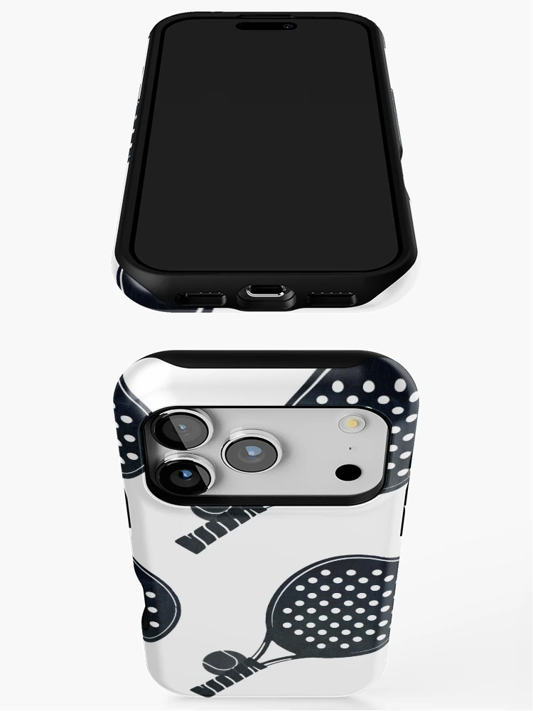 Thumbnail 3 of 4, iPhone Case, Padel Racket Pattern designed and sold by PadelTees.