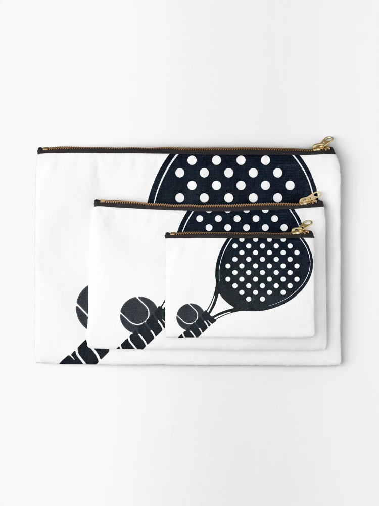 Thumbnail 2 of 4, Zipper Pouch, Padel Racket Pattern designed and sold by PadelTees.