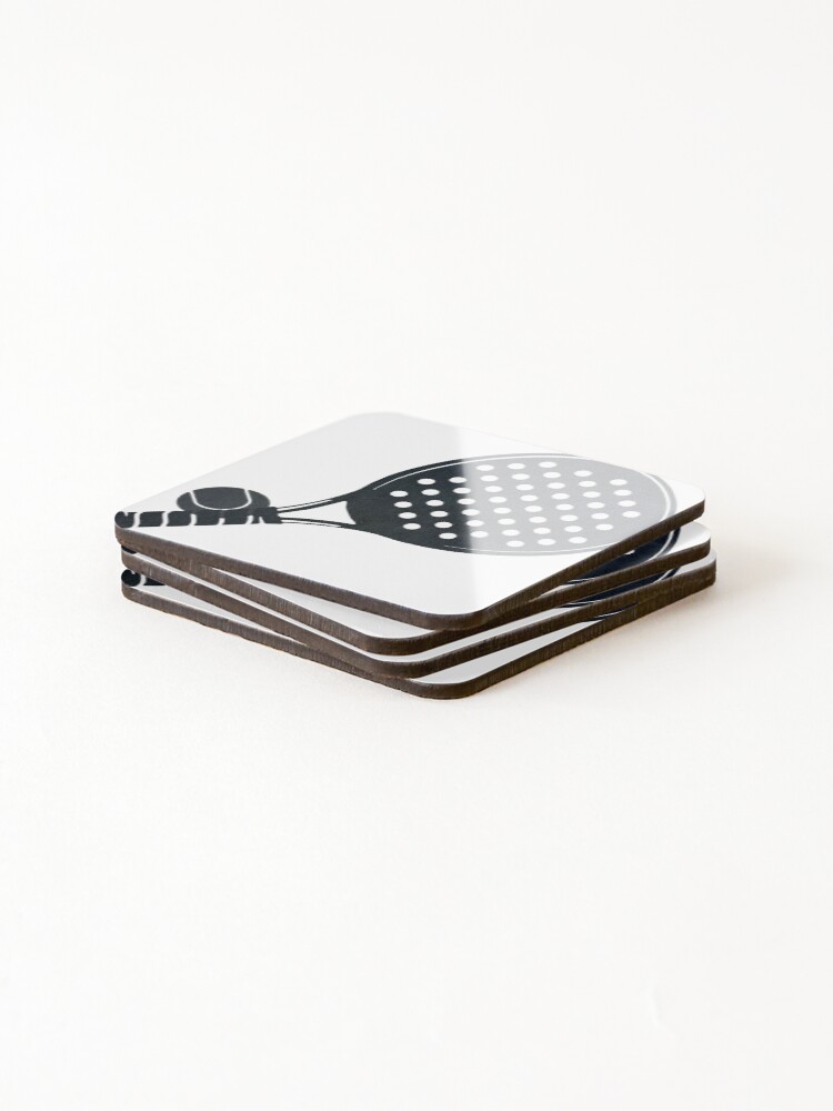 Thumbnail 4 of 5, Coasters (Set of 4), Padel Racket Pattern designed and sold by PadelTees.