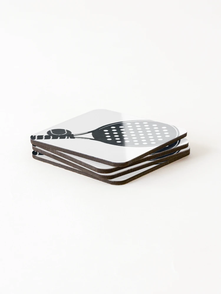 Thumbnail 4 of 5, Coasters (Set of 4), Padel Racket Pattern designed and sold by PadelTees.