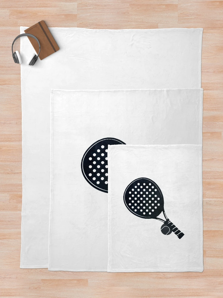 Thumbnail 5 of 6, Throw Blanket, Padel Racket Pattern designed and sold by PadelTees.