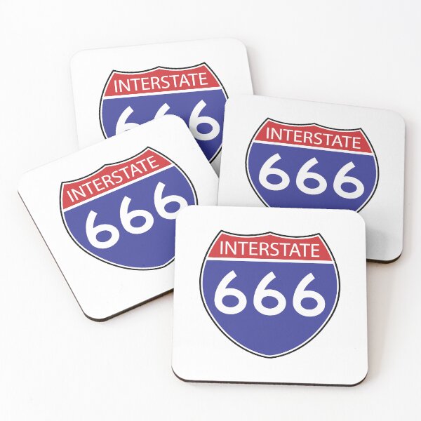 Item preview, Interstate 666 Street Sign designed and sold by BikersIslandTM.