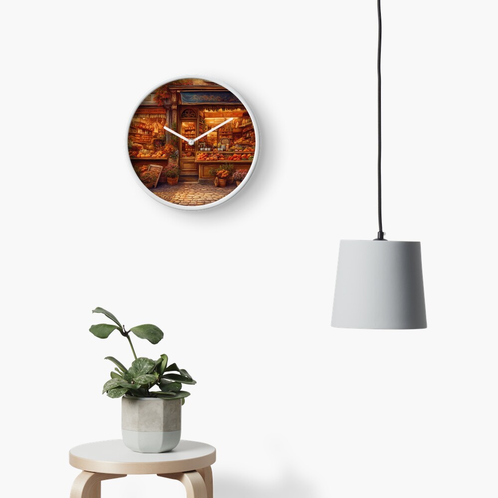Item preview, Clock designed and sold by phatpuppyart.