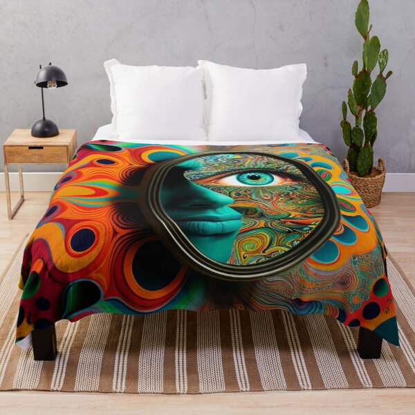Item preview, Mirror Reflections Colorful Abstract designed and sold by MythicPrompts.