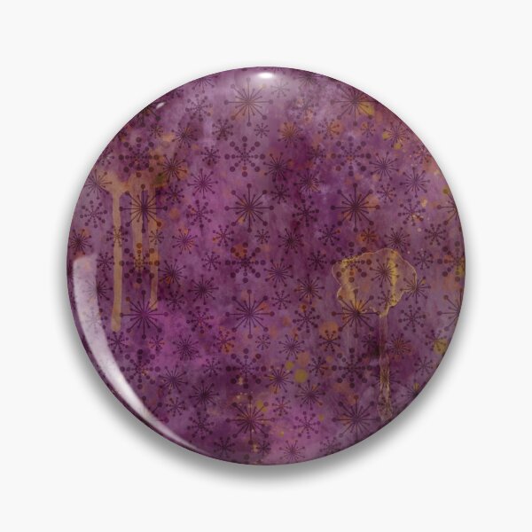 Item preview, Messy paint in purple with snow flakes designed and sold by MistyLakeArt.