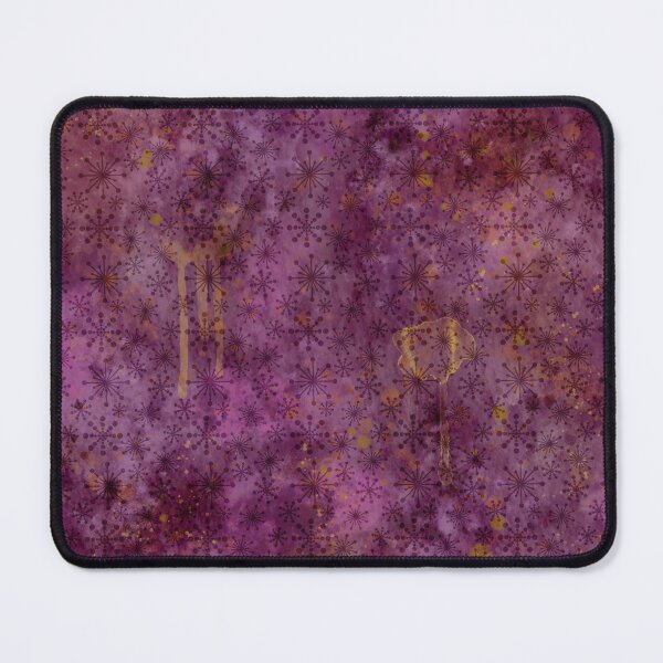 Item preview, Messy paint in purple with snow flakes designed and sold by MistyLakeArt.