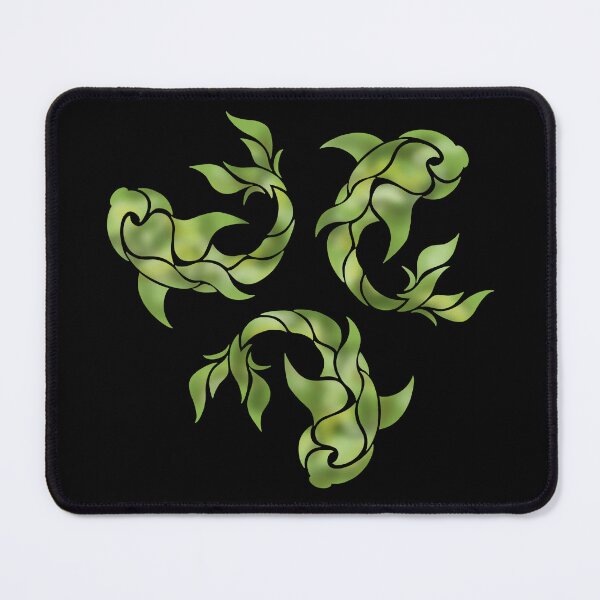 Item preview, three green tribal fish designed and sold by octo-PS.