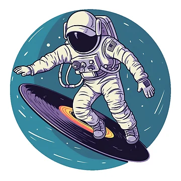 Artwork thumbnail, Cosmic Wave Rider by PixelVibes