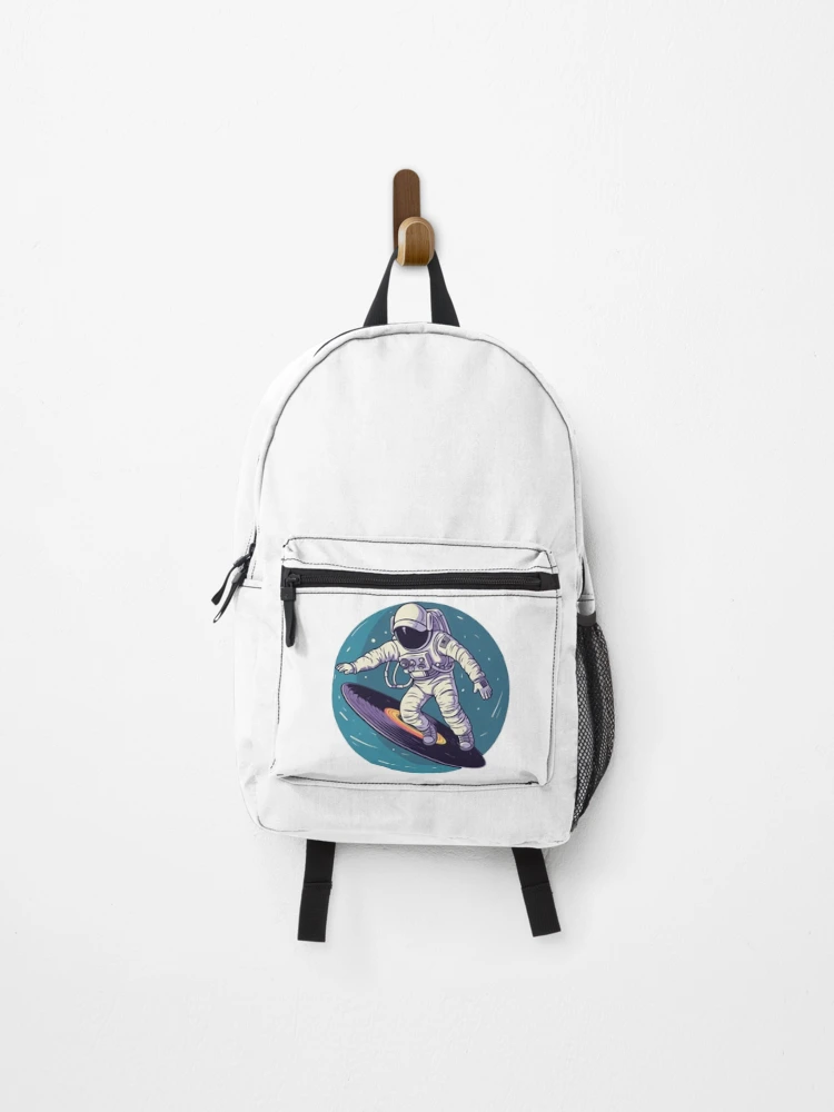 Thumbnail 1 of 3, Backpack, Cosmic Wave Rider designed and sold by PixelVibes.