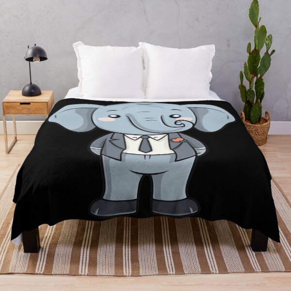 Item preview, Kawaii Businessman Elephant designed and sold by FurFashion.