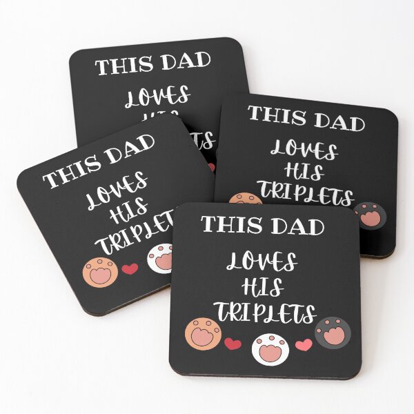 Item preview, This Dad Loves His Triplets designed and sold by UsamaRana.