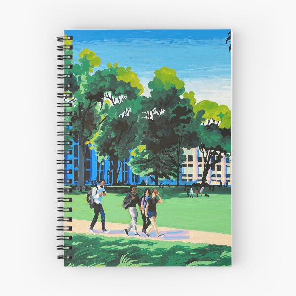 Item preview, Art of MIT's Killian Court - Strolling Students - Acrylic Marker Illustration designed and sold by WrenInFlight.